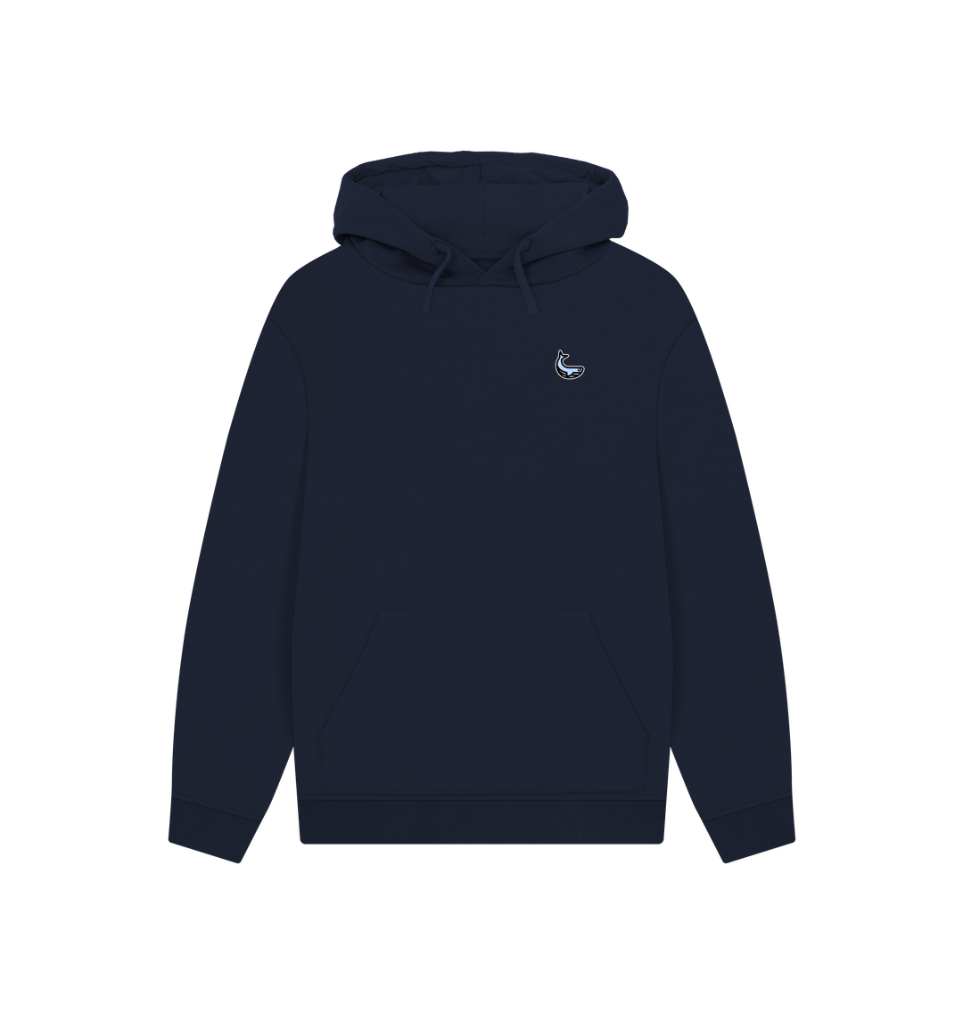 Navy Printed Hoody