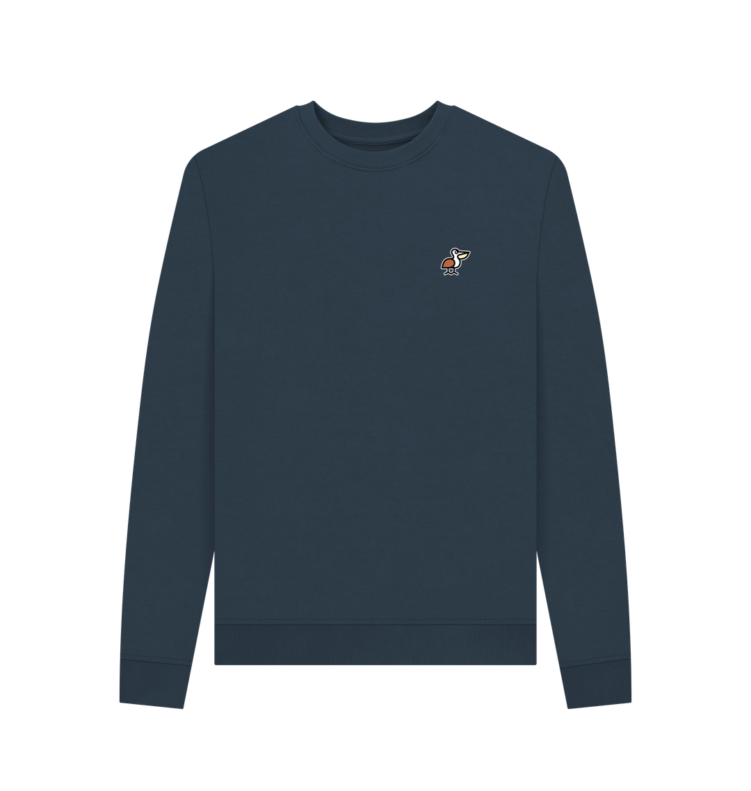 Navy Blue Printed Sweater