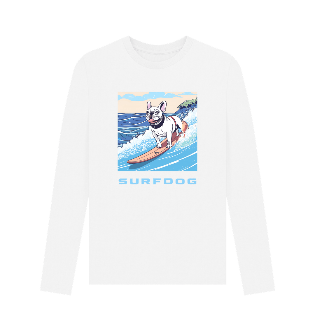 White Printed Long Sleeve T Shirt
