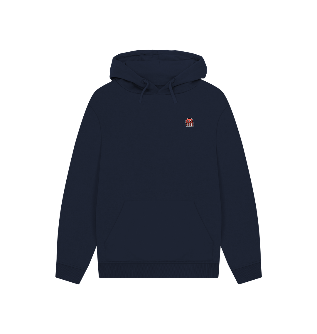 Navy Printed Hoody
