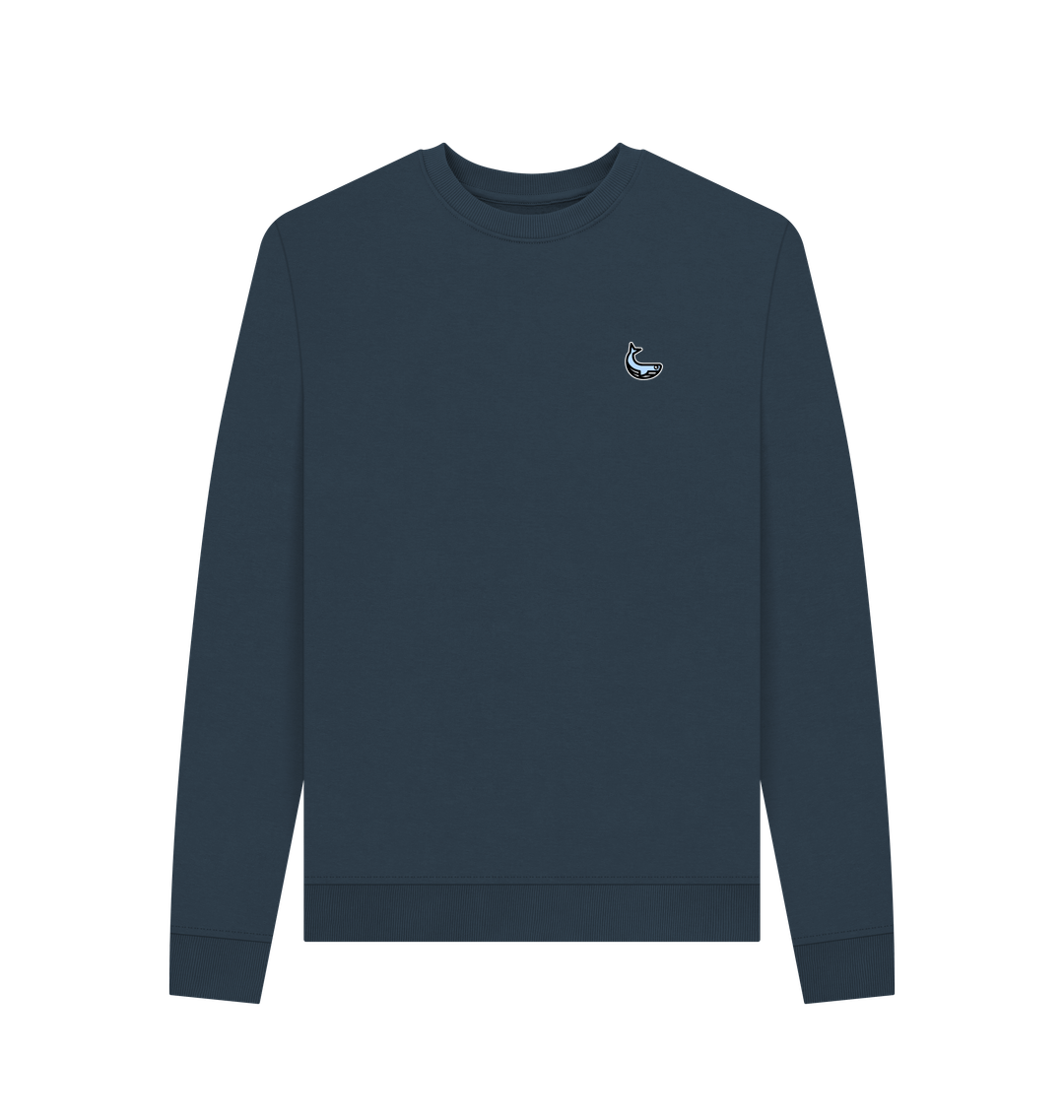 Navy Blue Printed Sweater