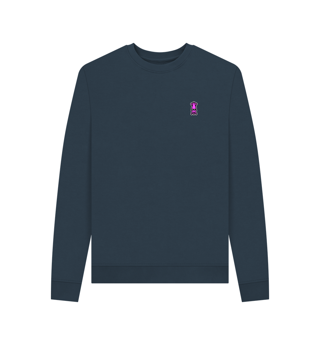 Navy Blue Printed Sweater