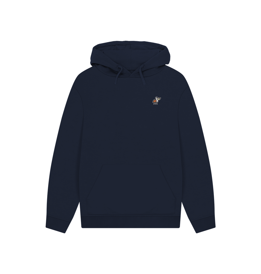 Navy Printed Hoody