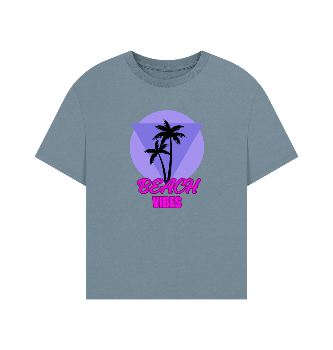 Stone Blue Printed T-shirt