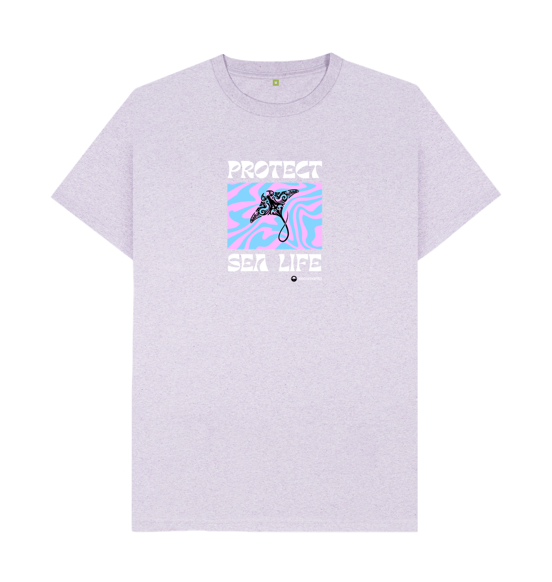 Light Purple Recycled Printed T-Shirt