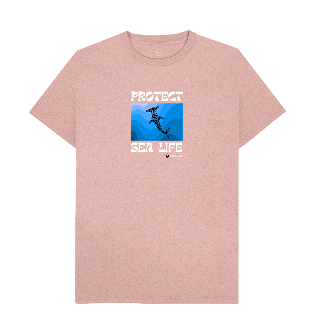 Sunset Pink Recycled Printed T-Shirt