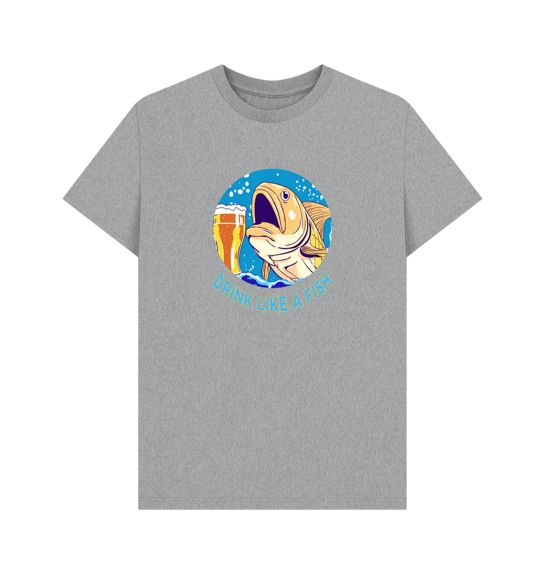 Athletic Grey Printed T-shirt