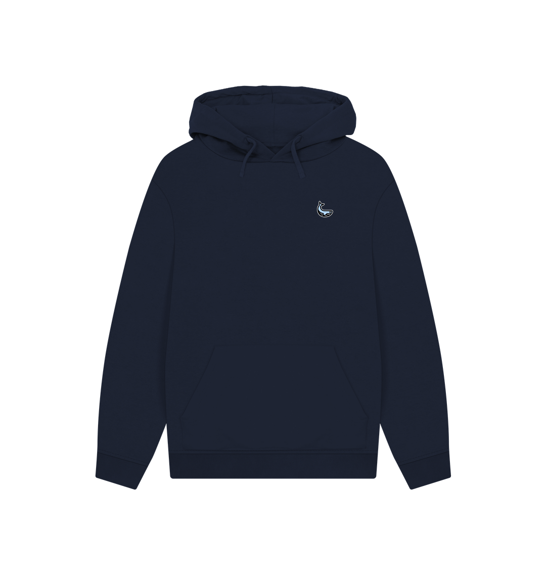 Navy Printed Hoody
