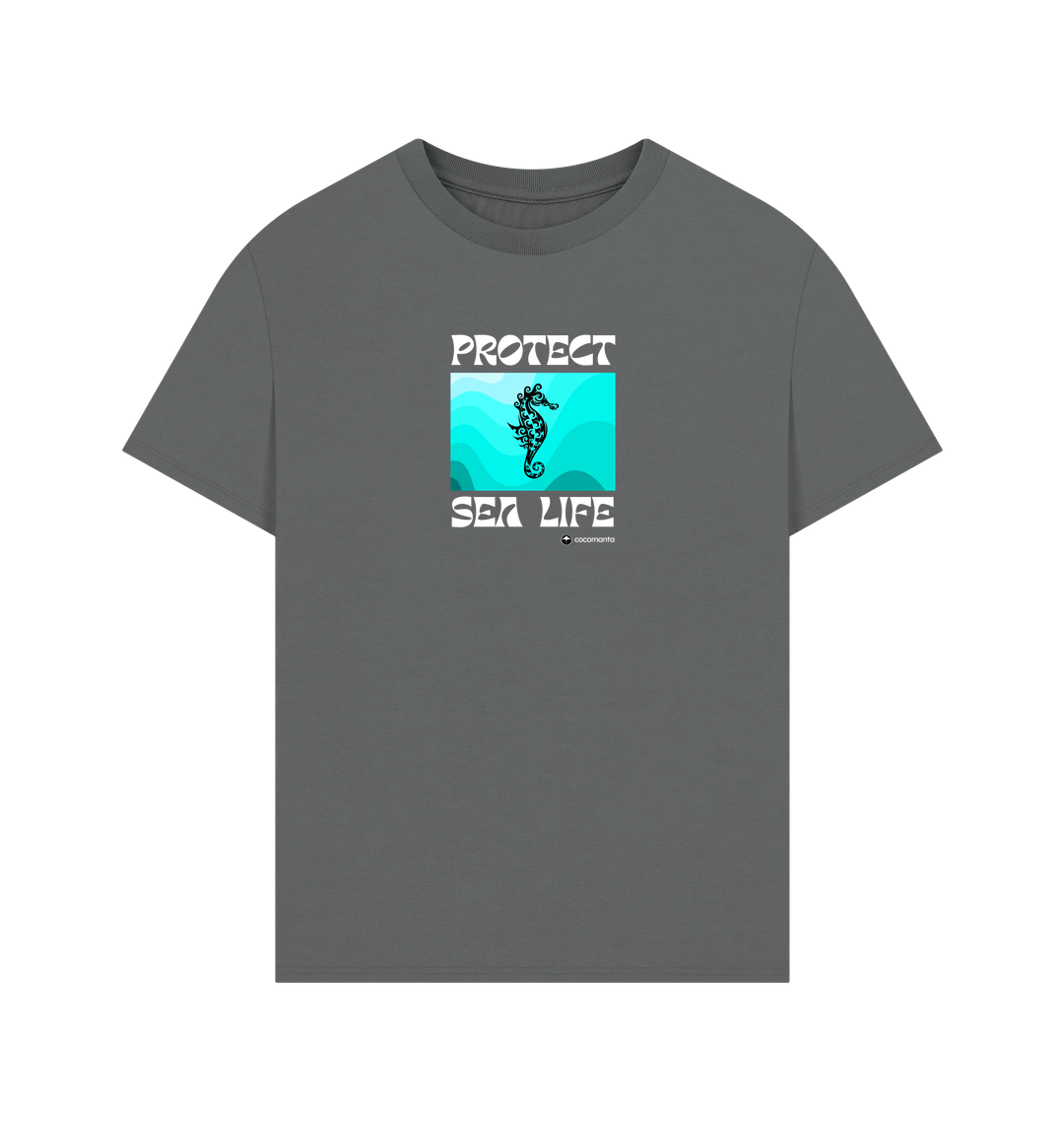 Slate Grey Printed T-shirt