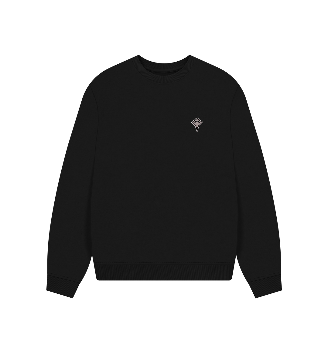 Black Printed Sweater