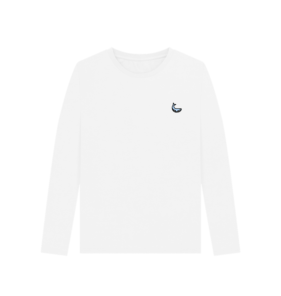 White Printed Long Sleeve T Shirt