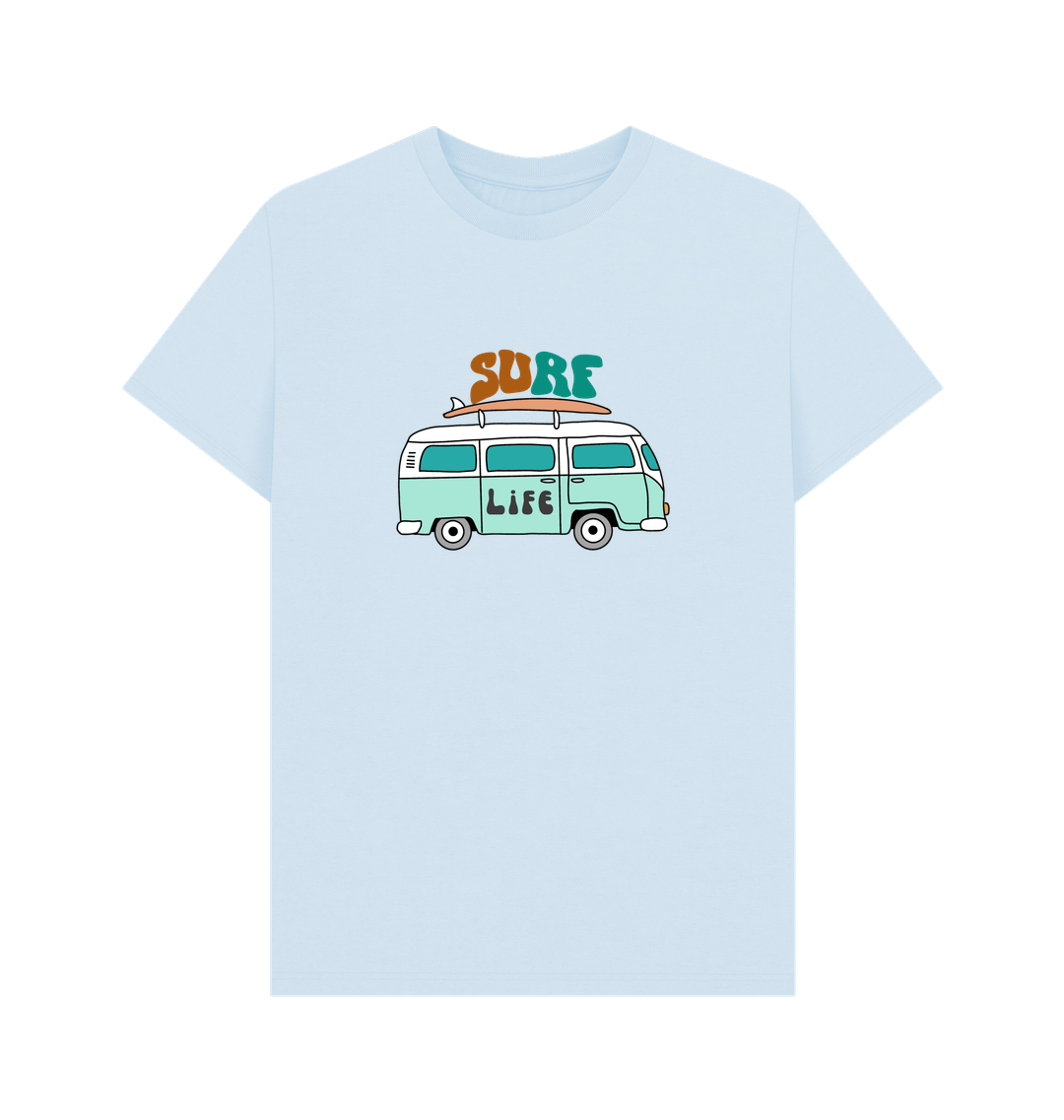 Sky Blue Printed T-shirt