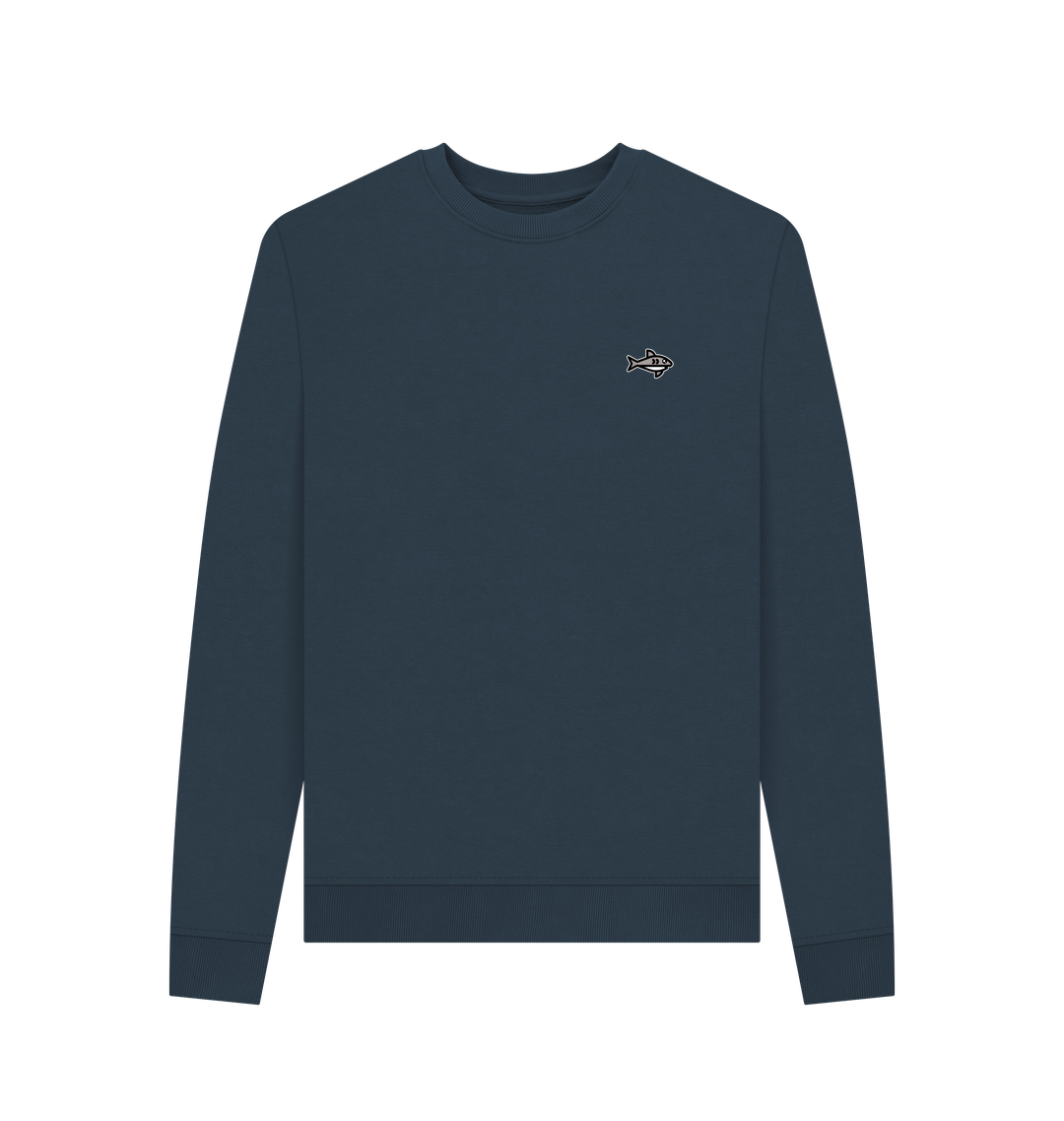 Navy Blue Printed Sweater