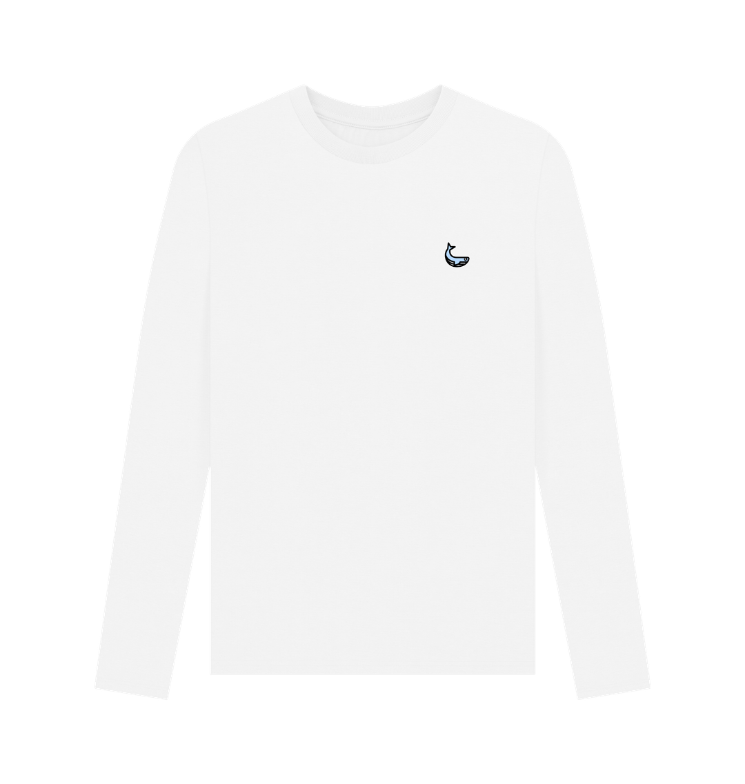 White Printed Long Sleeve T Shirt
