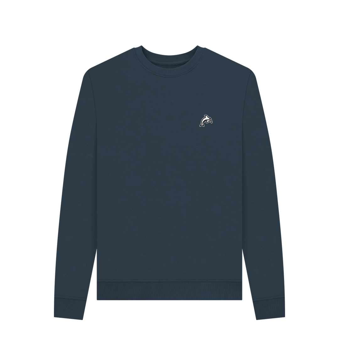 Navy Blue Printed Sweater