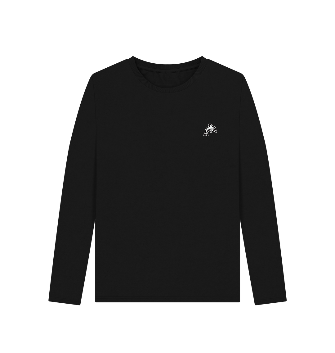 Black Printed Long Sleeve T Shirt
