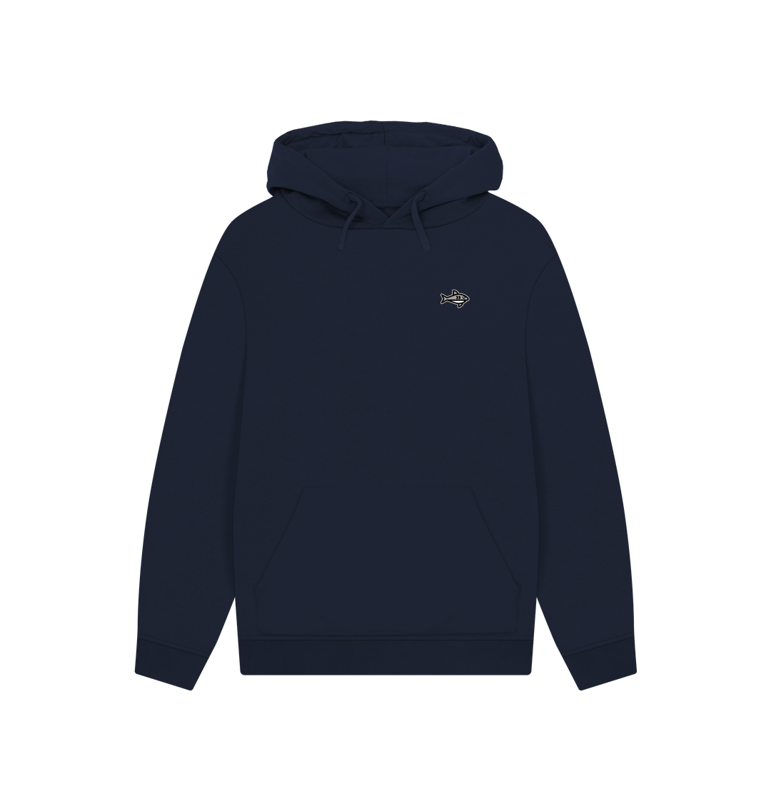 Navy Printed Hoody
