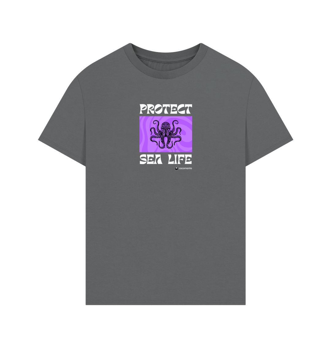 Slate Grey Printed T-shirt