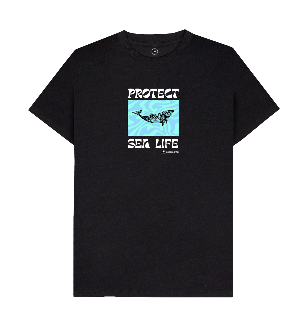 Black Recycled Printed T-Shirt