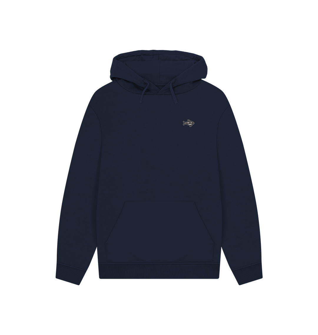 Navy Printed Hoody