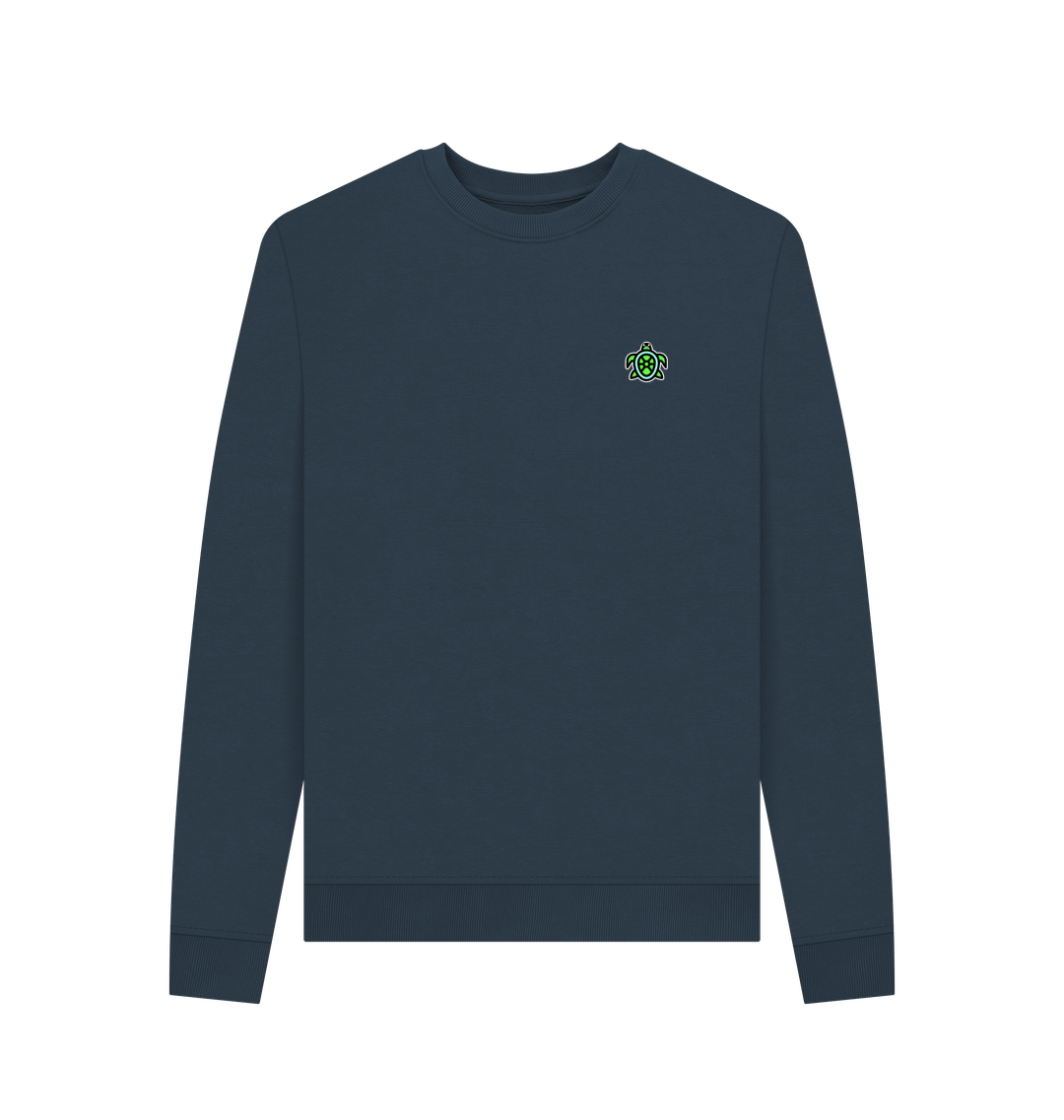 Navy Blue Printed Sweater