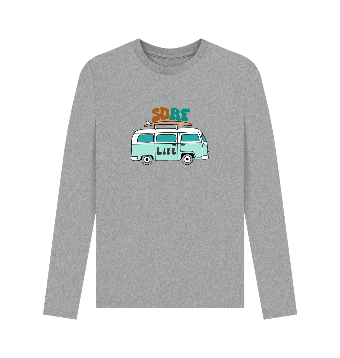 Athletic Grey Printed Long Sleeve T Shirt