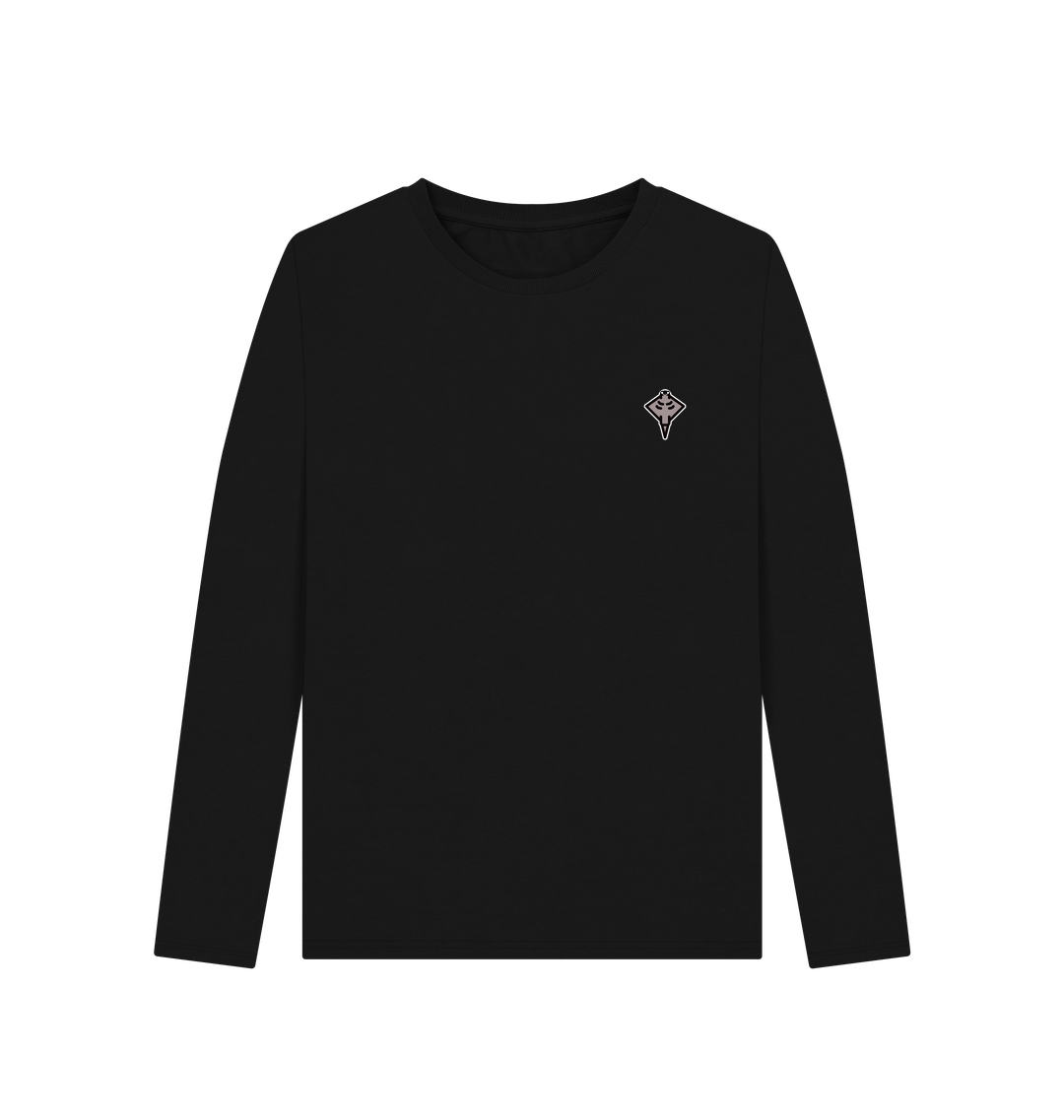 Black Printed Long Sleeve T Shirt