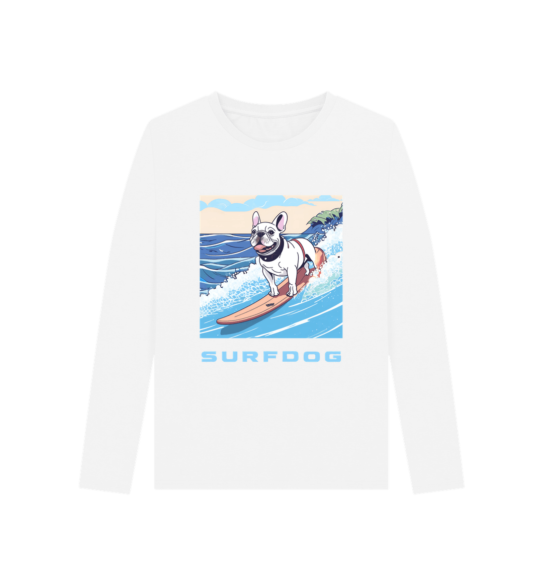 White Printed Long Sleeve T Shirt