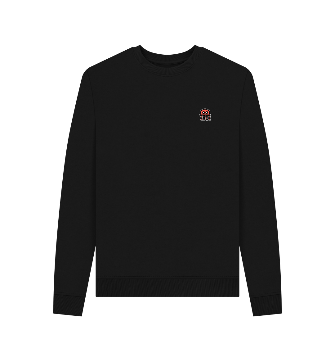Black Printed Sweater