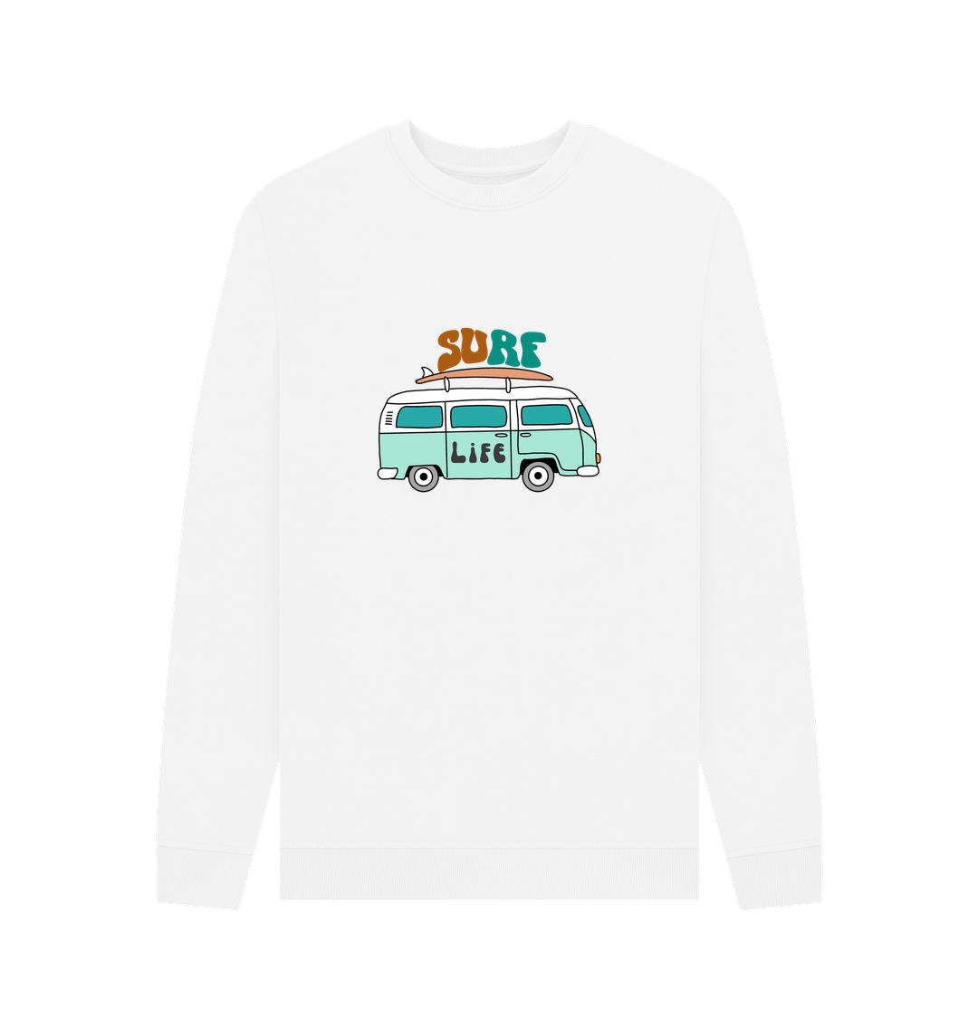 White Printed Sweater