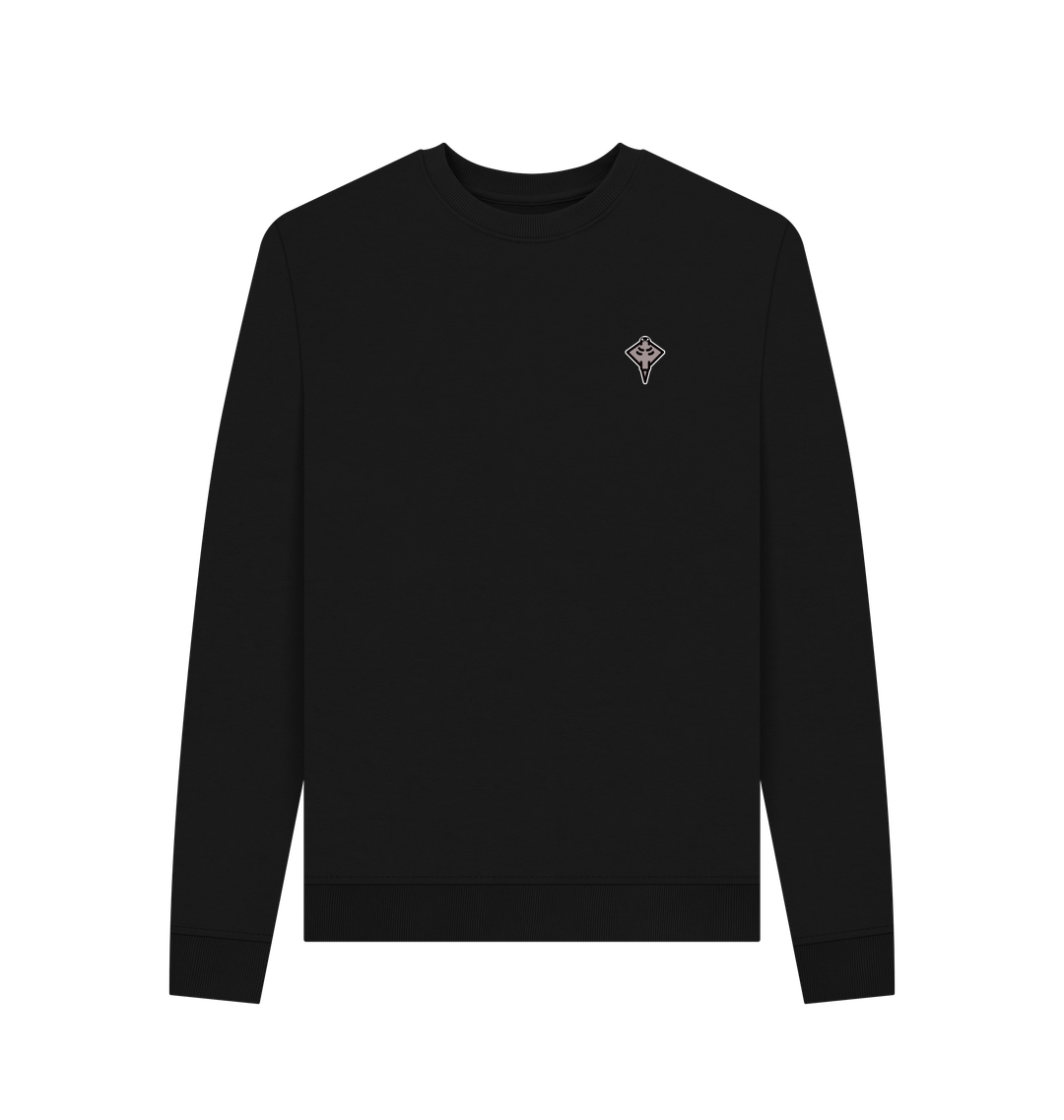 Black Printed Sweater