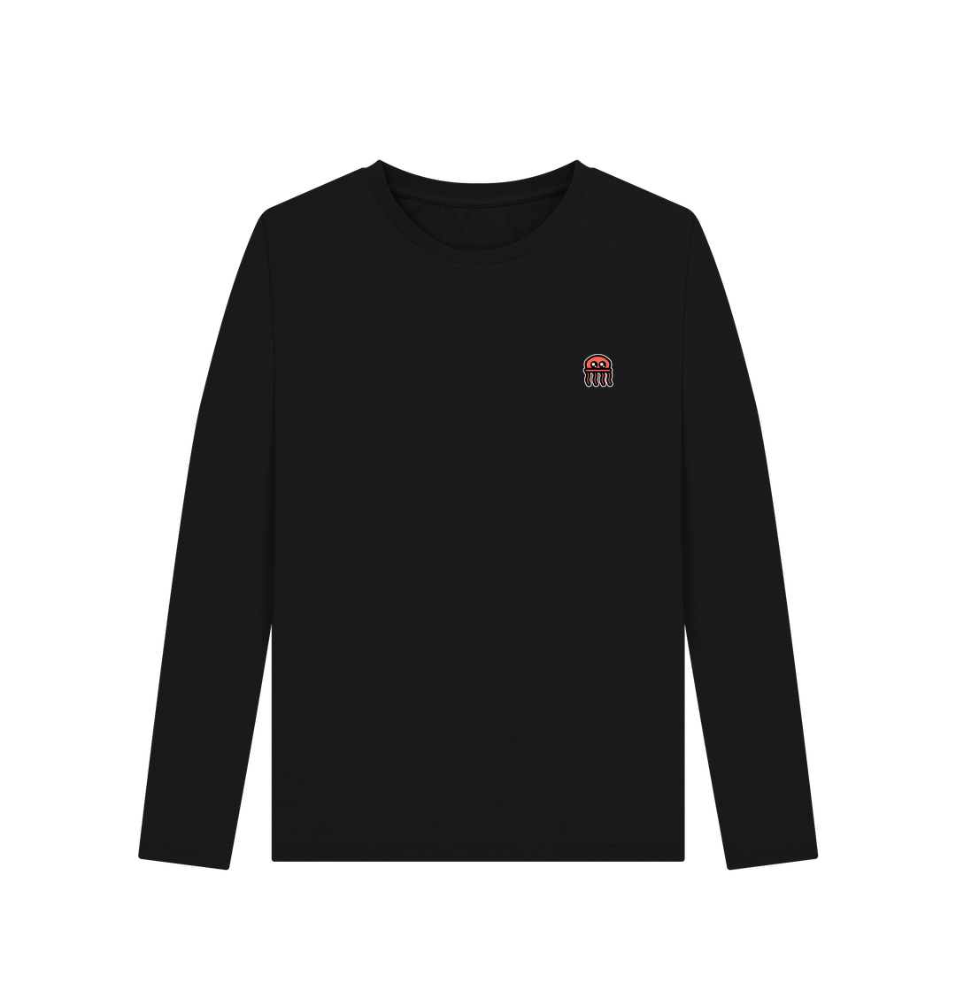 Black Printed Long Sleeve T Shirt