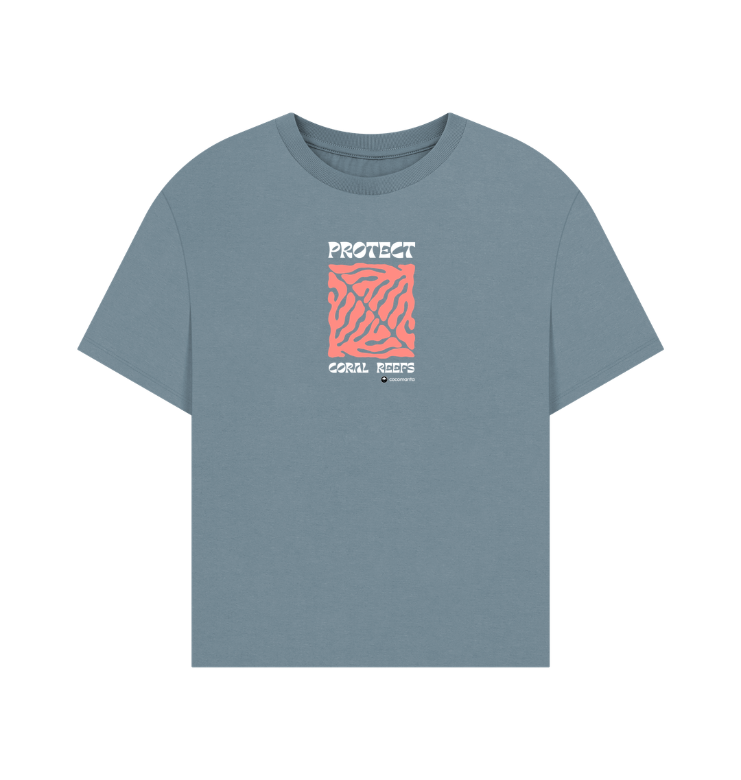 Stone Blue Printed T-shirt