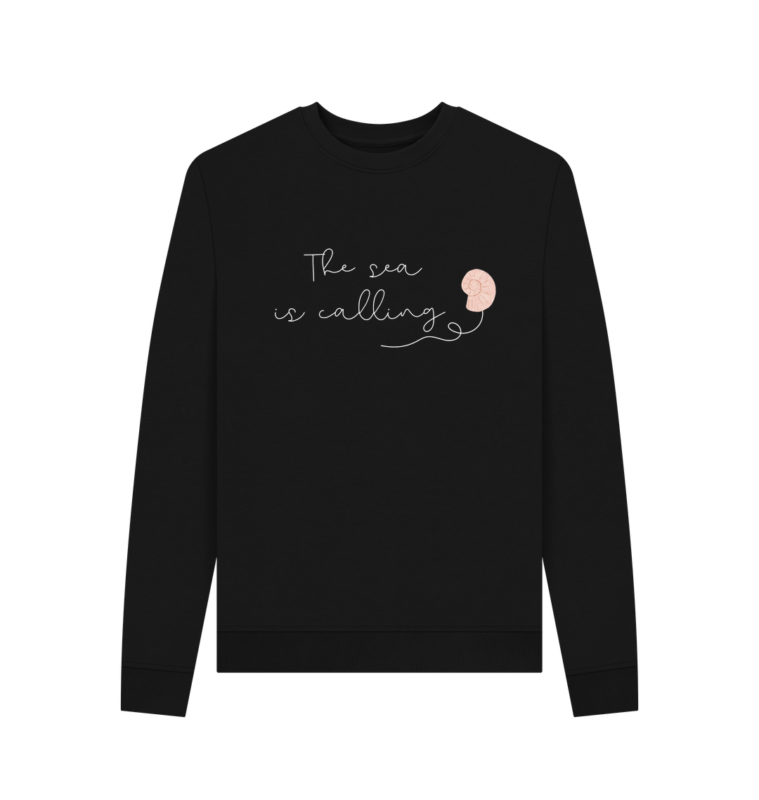Black Printed Sweater