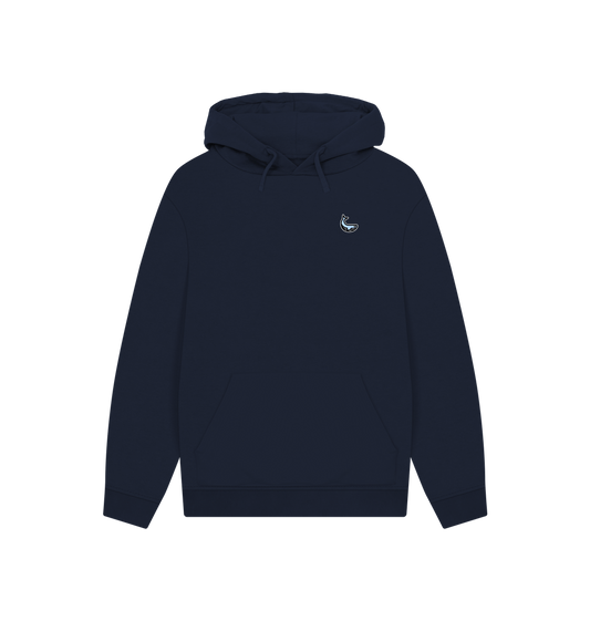 Navy Printed Hoody