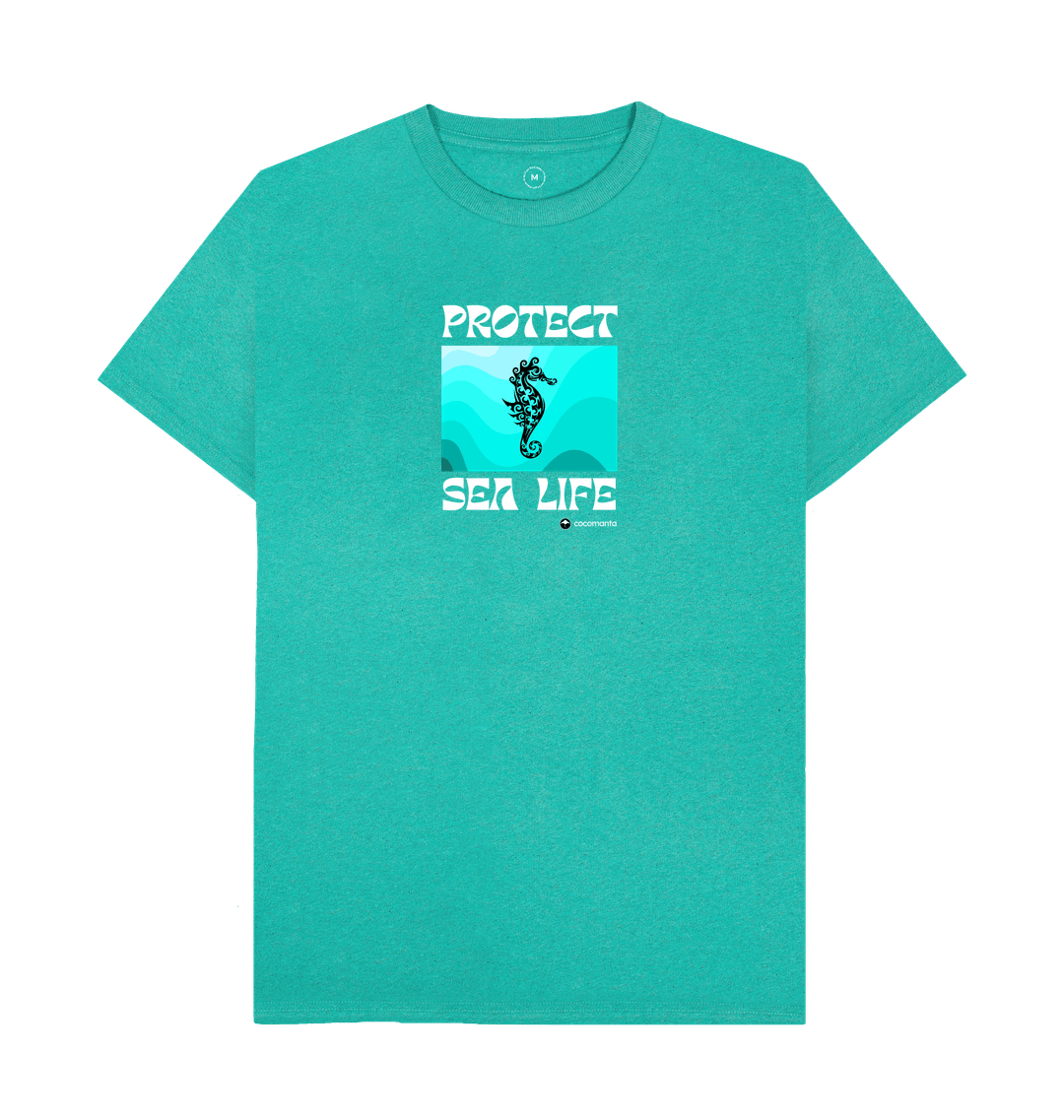 Seagrass Green Recycled Printed T-Shirt