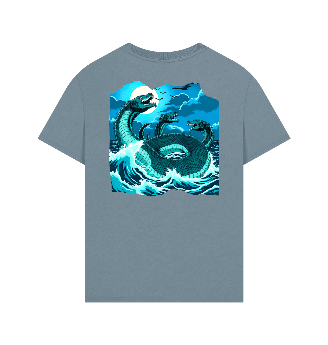 Stone Blue Printed T-shirt