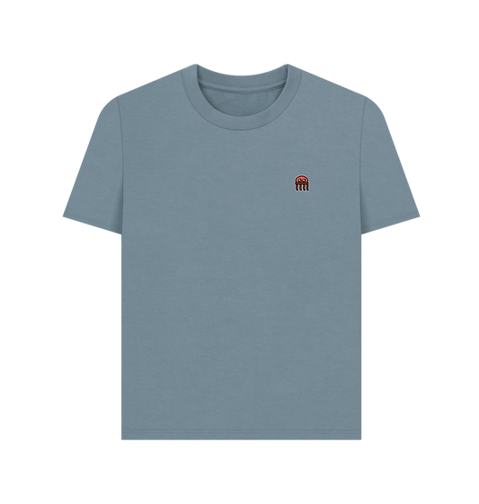 Stone Blue Printed T-shirt