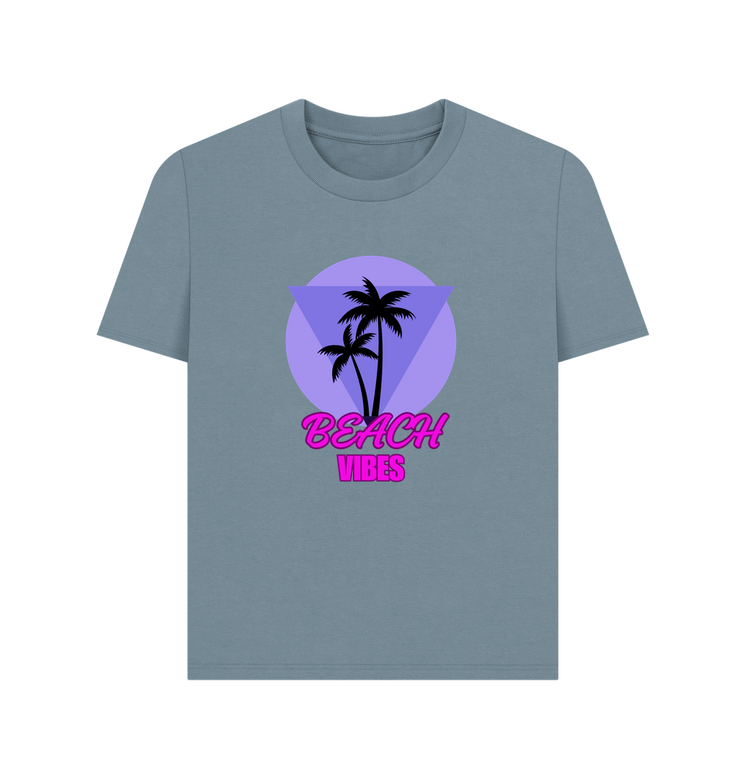Stone Blue Printed T-shirt