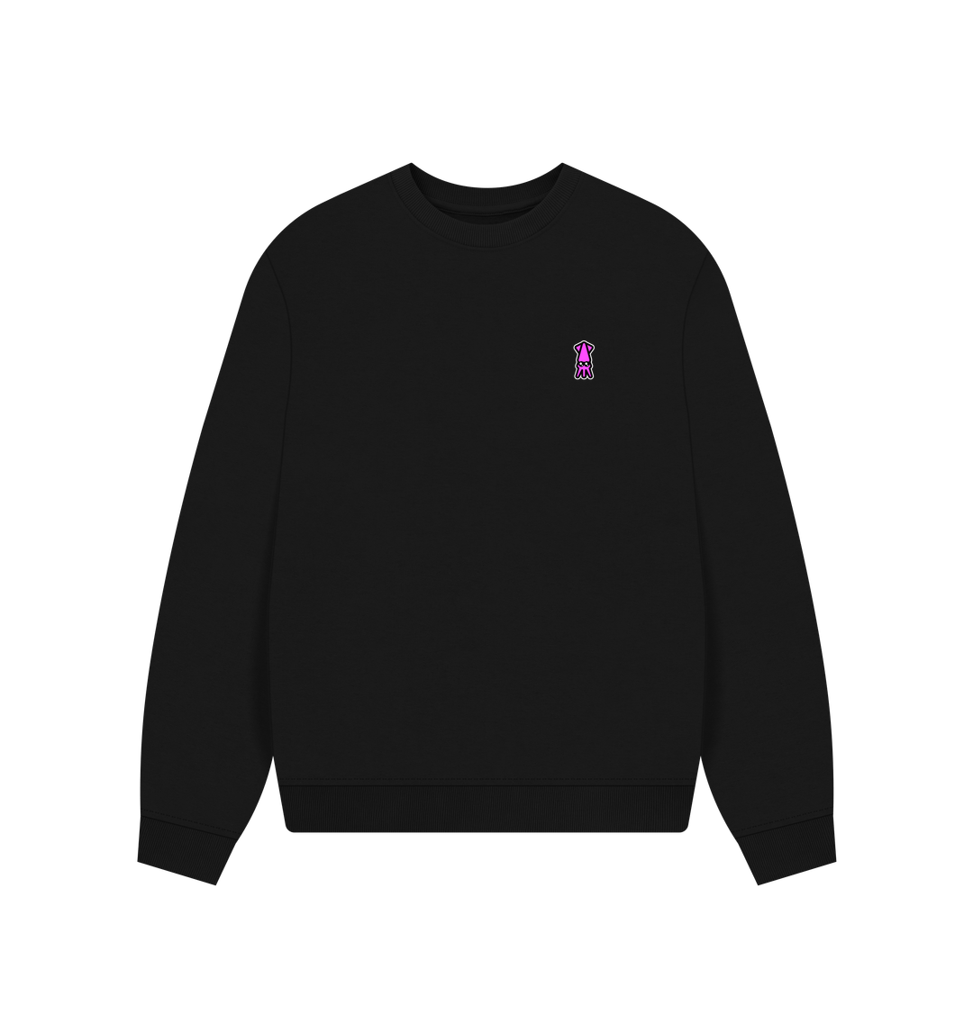 Black Printed Sweater