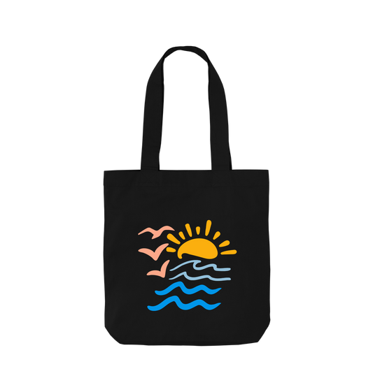 Black Printed Bag