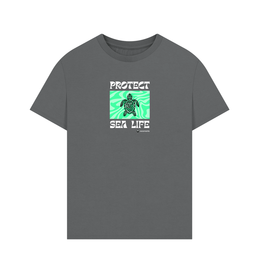Slate Grey Printed T-shirt