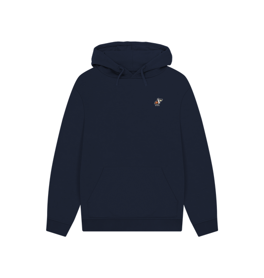 Navy Printed Hoody