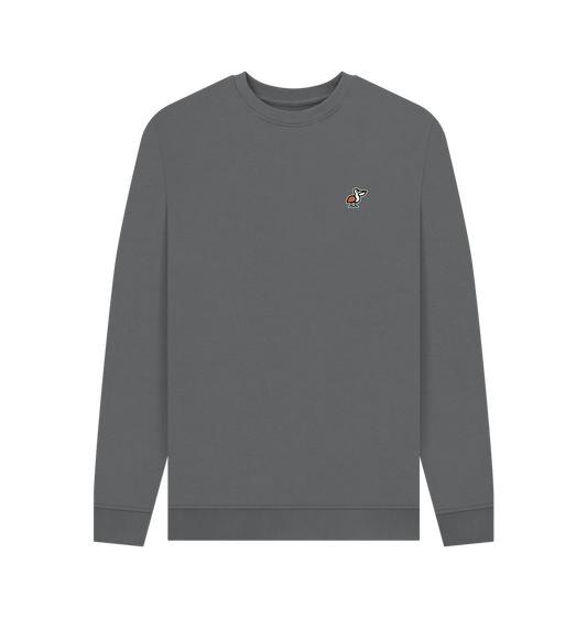 Slate Grey Printed Sweater