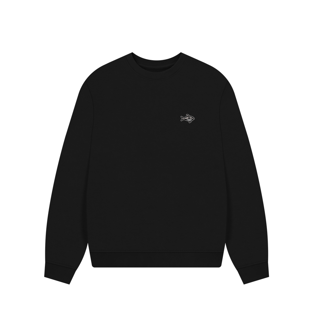 Black Printed Sweater