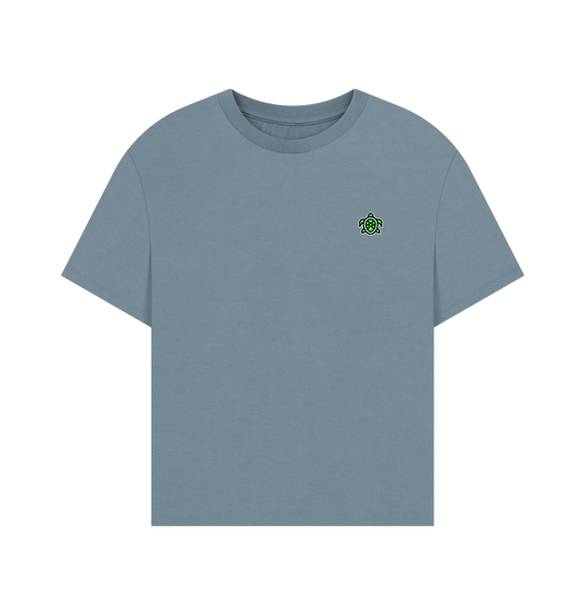 Stone Blue Printed T-shirt