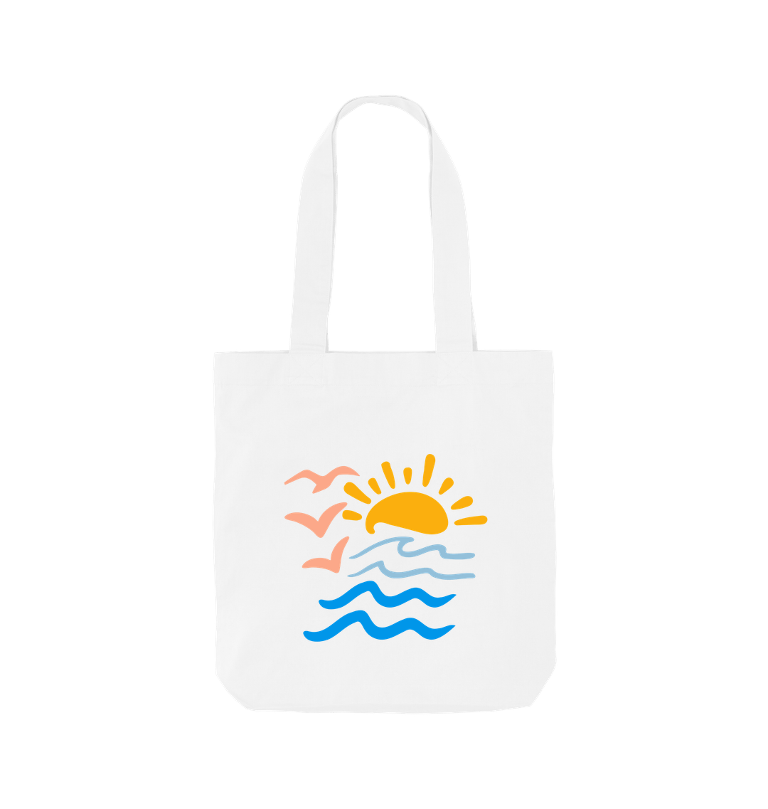 White Printed Bag