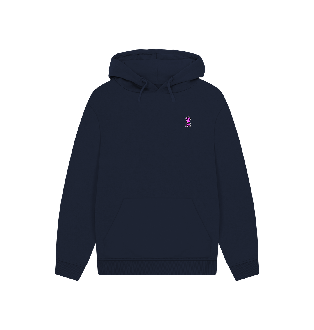 Navy Printed Hoody