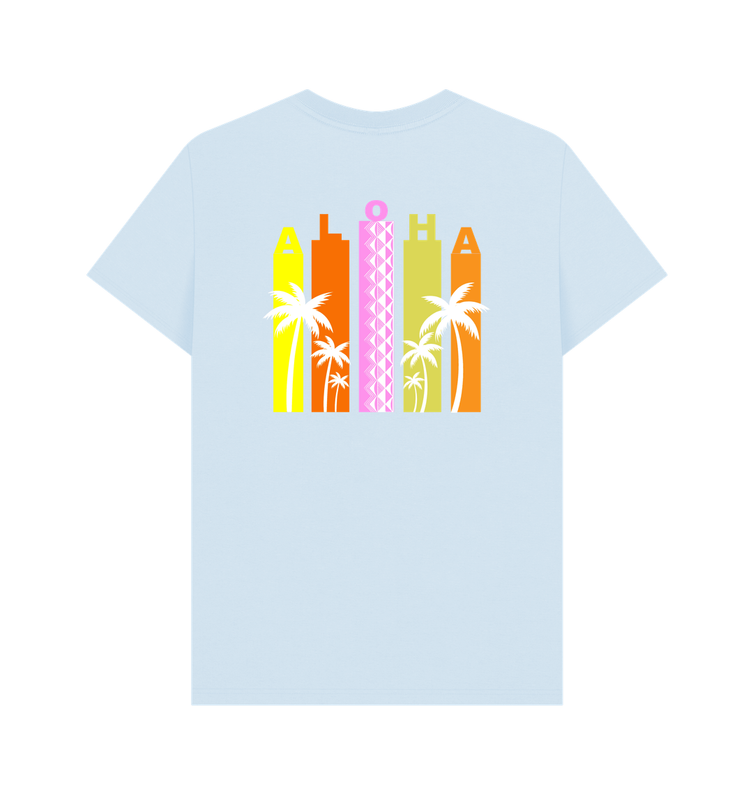 Sky Blue Printed T-shirt