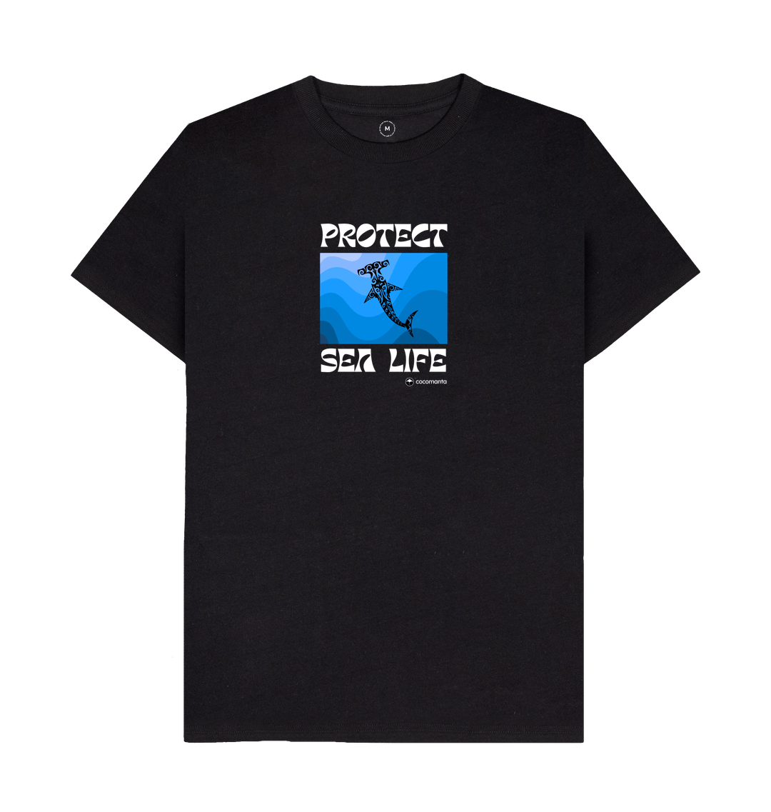 Black Recycled Printed T-Shirt